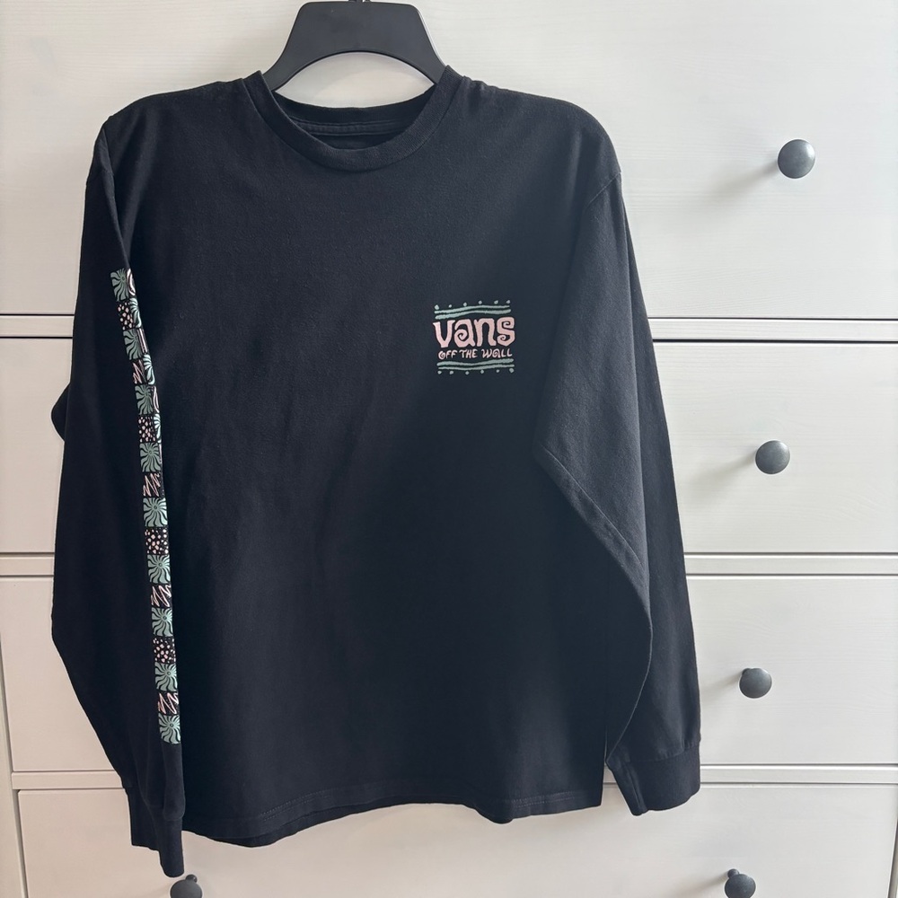 Vans Black Long Sleeve Shirt medium